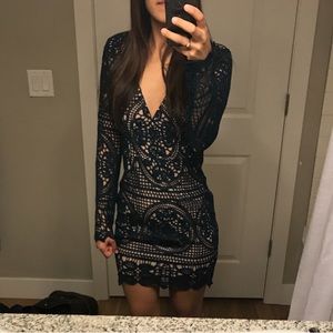 DO + BE Hunter Green Vici Collection Dress